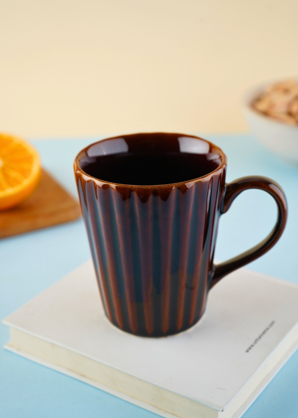 Basic Brown coffee mug made by ceramic 