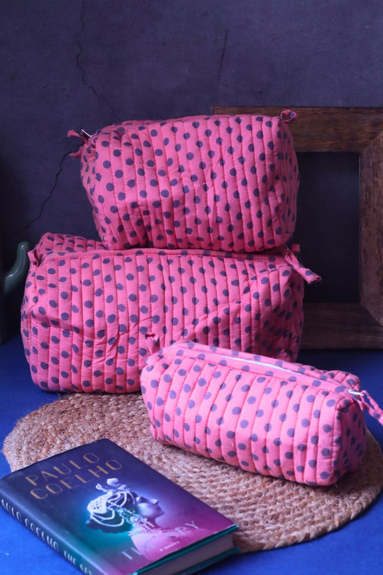 Polka Essential Toiletry Bag - Set of 3 with premium quality material