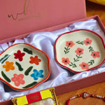 Brightday & Poppy Handmade Dessert plate Rakhi Gift box handmade in India