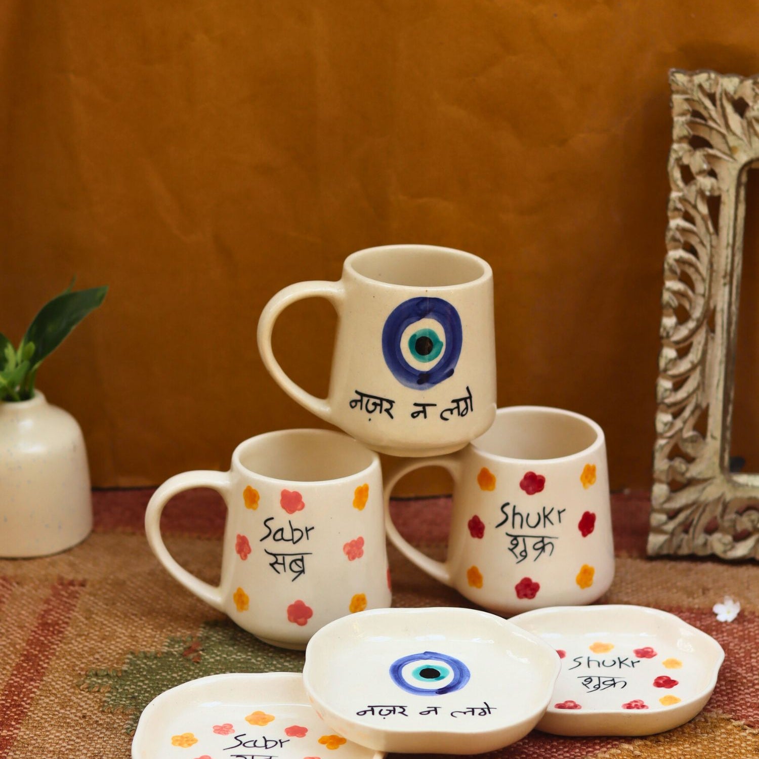 Set of 6 Sunrise Delight combo (for the price of 5) made by ceramic