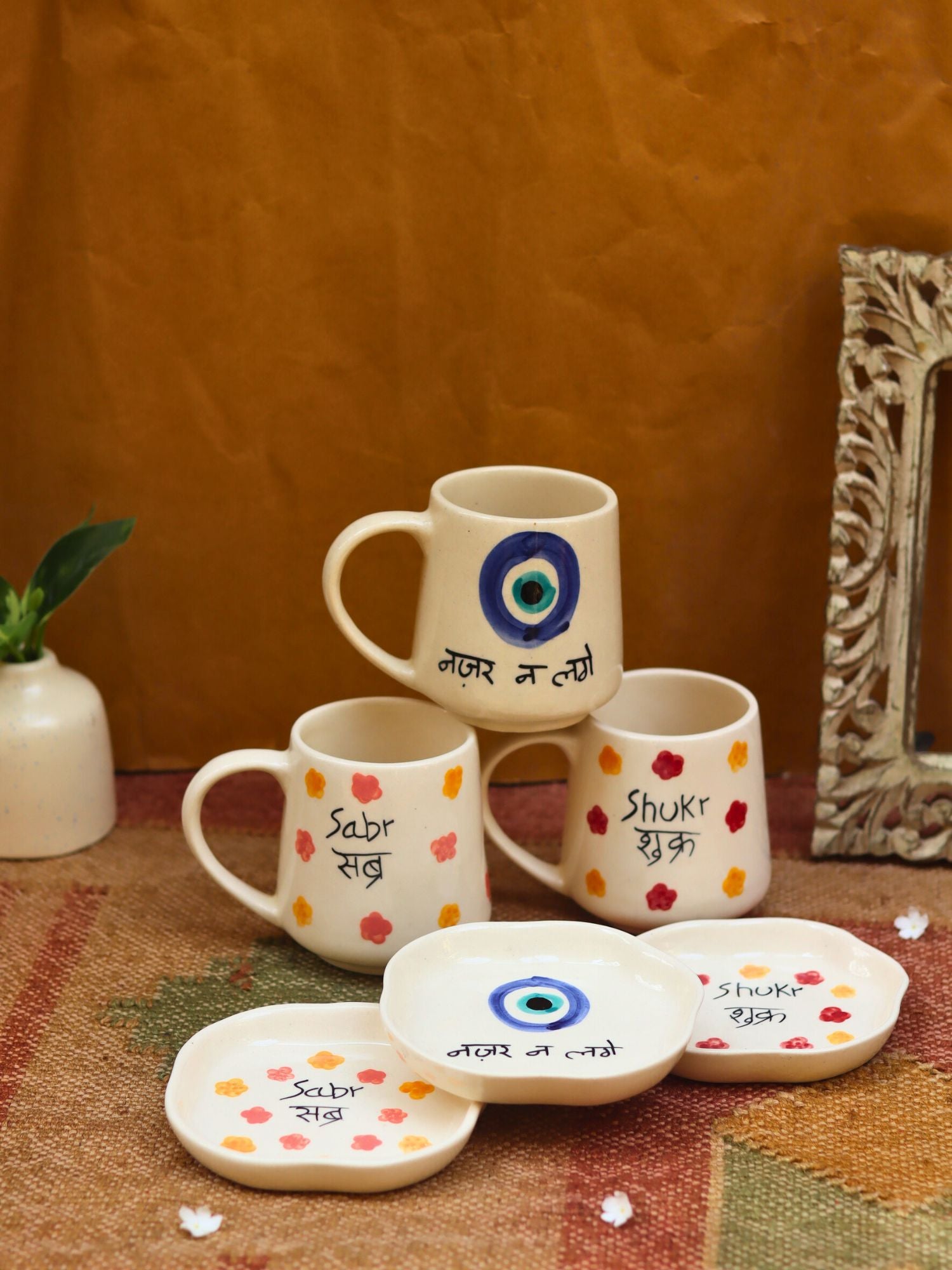 Set of 6 Sunrise Delight combo (for the price of 5) made by ceramic