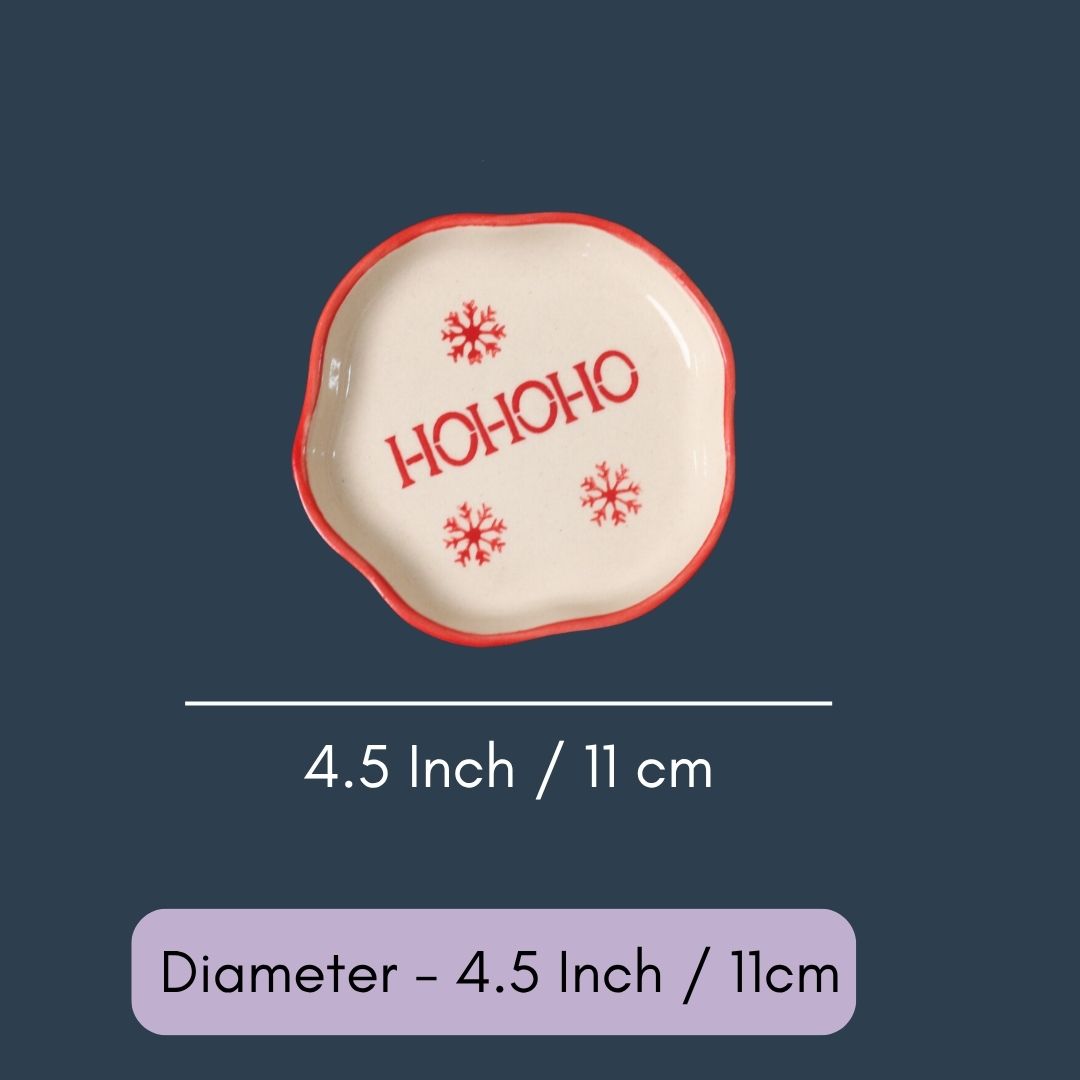 HOHOHO Handmade Dessert Plate