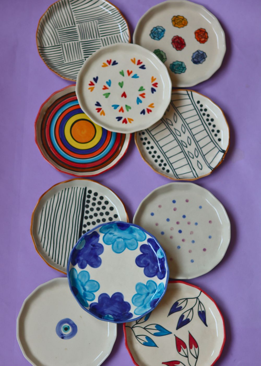 artful plates set of 10 for the price of 5 combo