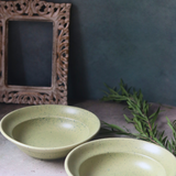 Handmade ceramic pasta plate for serveware 
