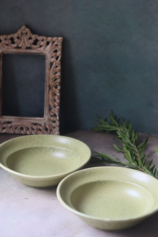 Handmade ceramic pasta plate for serveware 