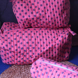 Polka Essential Toiletry Bag - Set of 3 handmade in india