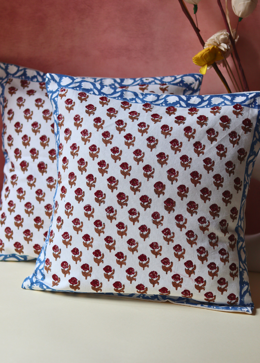 Floral design cushion covers 