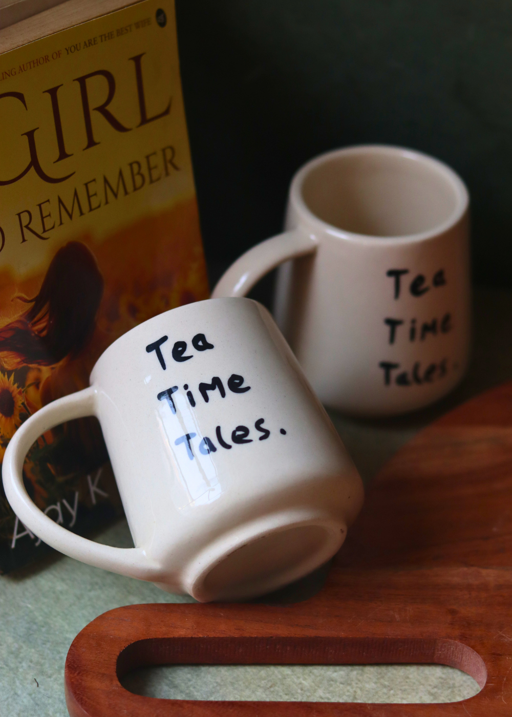 Two coffee mugs handmade ceramic 