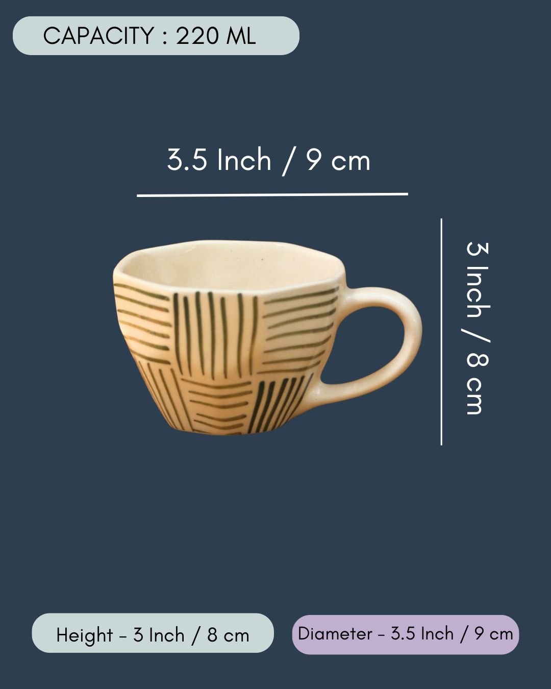 Green All Lines Mug