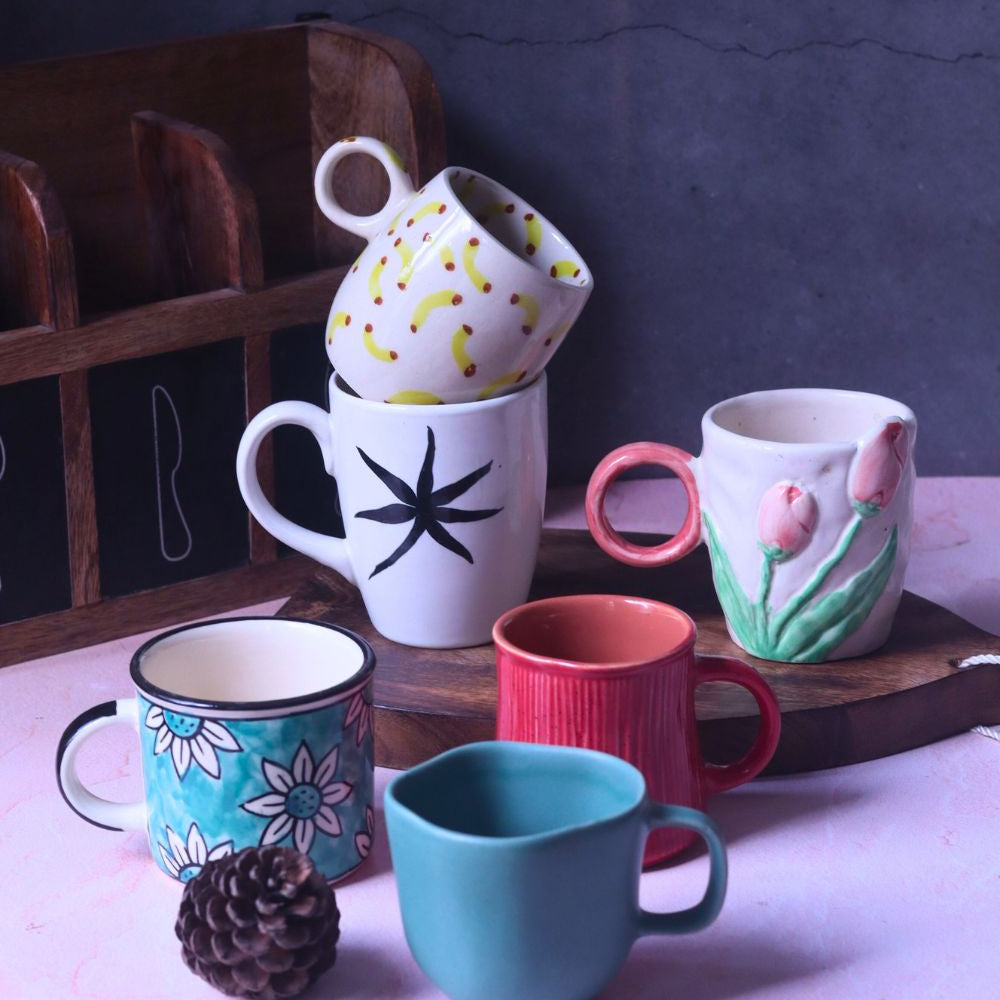 Set of 6 Serenity Mugs (for the price of 5) made by ceramic