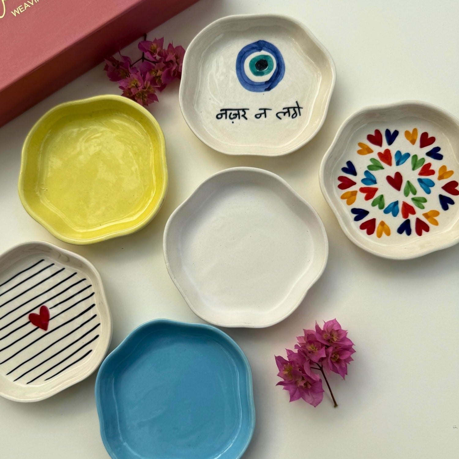 Set of 6 Sweet feast handmade dessert plate (for the price of 5) with premium quality material