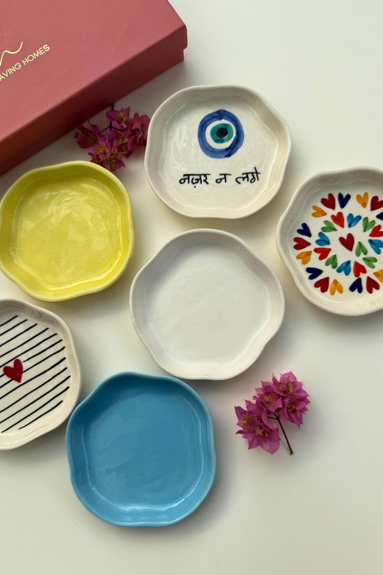 Set of 6 Sweet feast handmade dessert plate (for the price of 5) with premium quality material