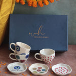 Set of 6 Sweet Sip Combo (for the price of 5 ) Diwali Gift Box made by ceramic