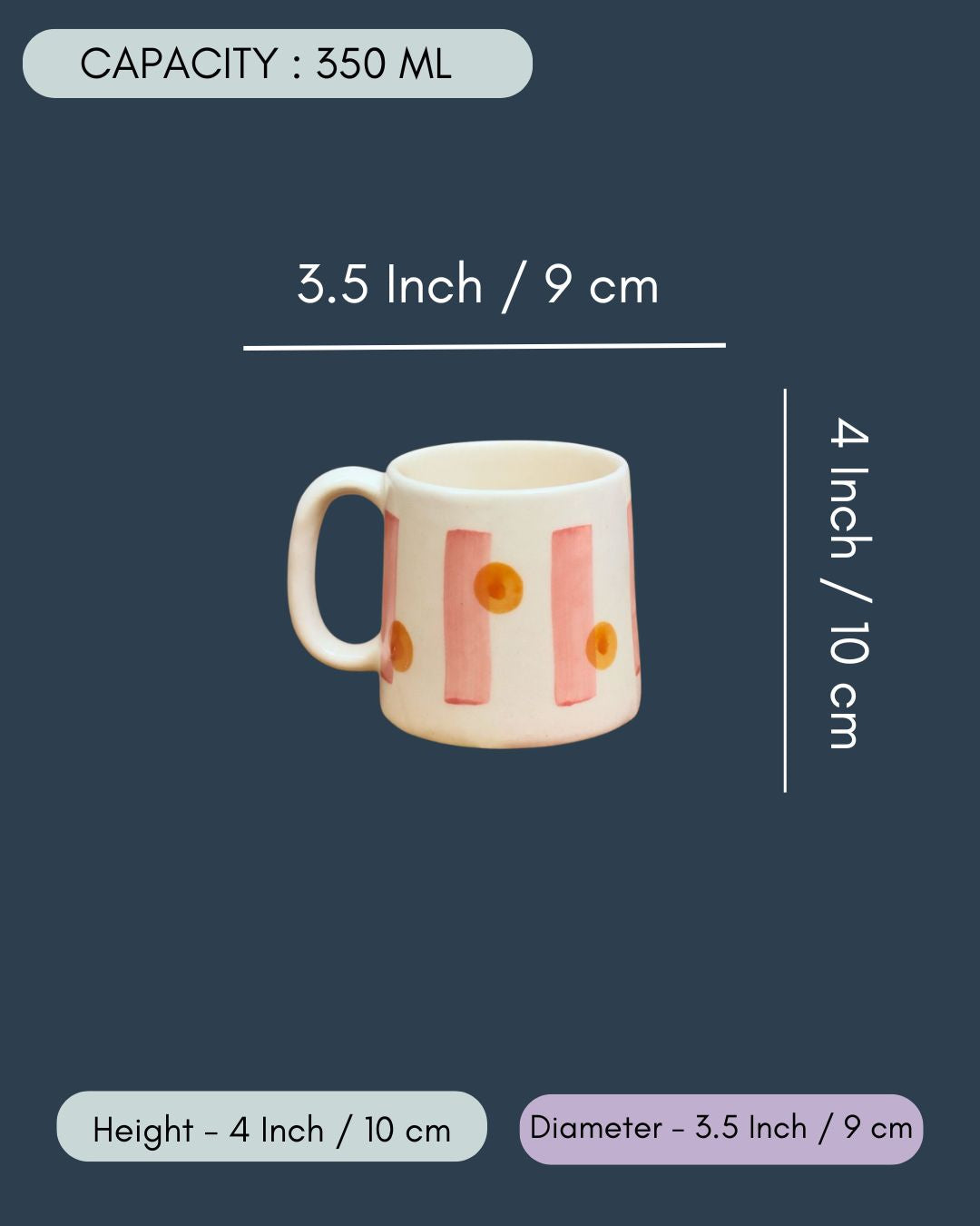 Stripes and Dot Mug