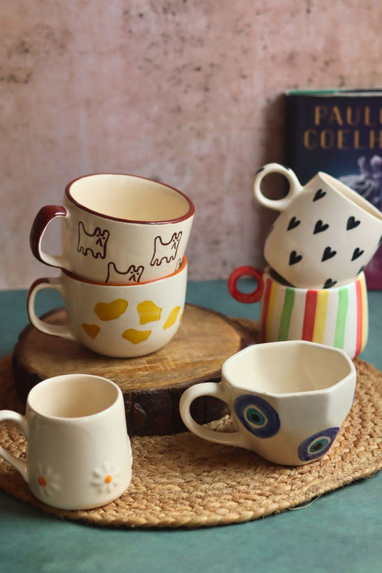 Handmade Set of 6 (Pinteresty Mugs) for the price of 5