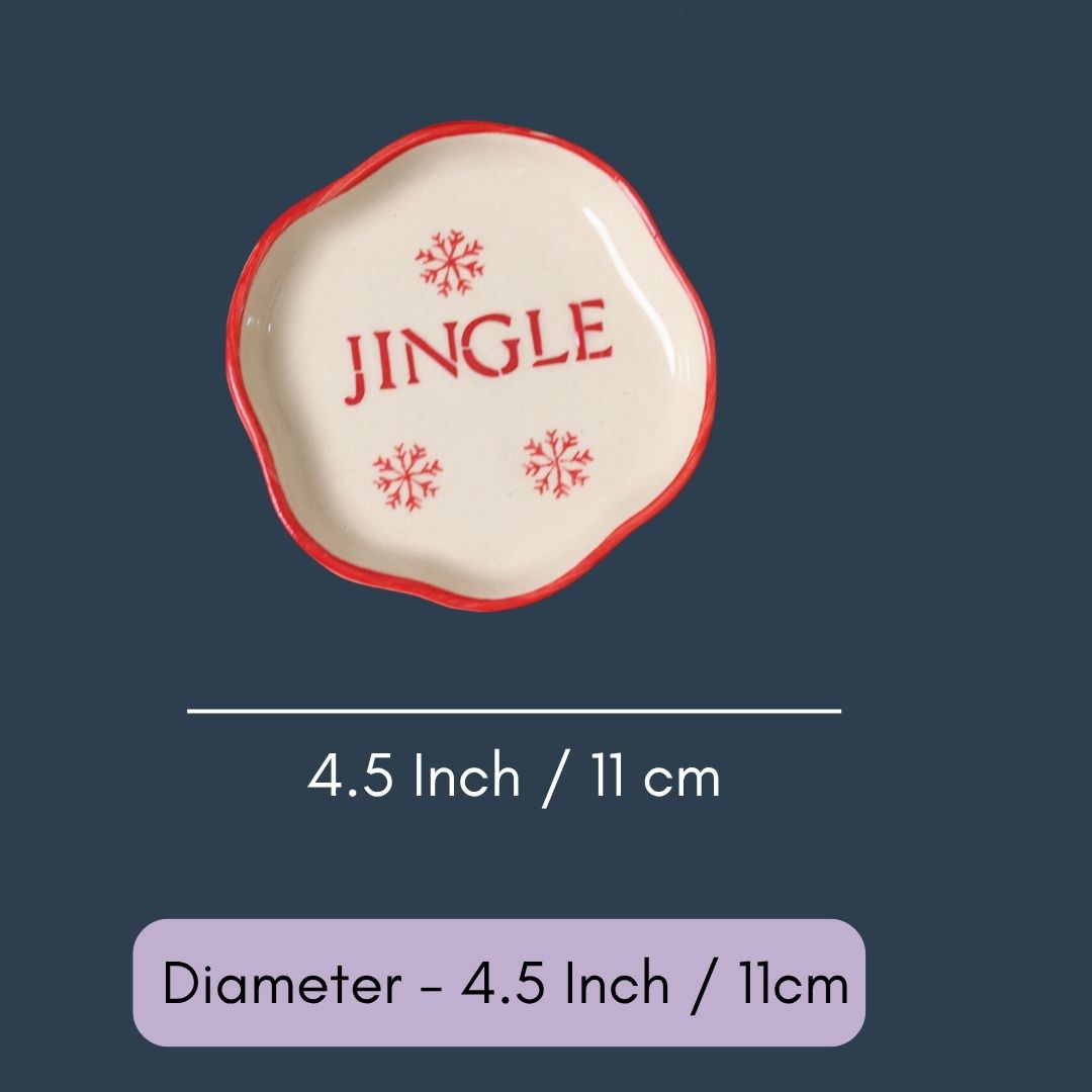 Jingle Handmade Dessert Plate