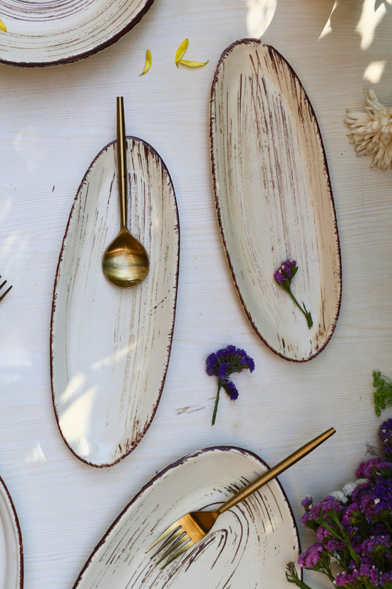 Handmade rustic platters