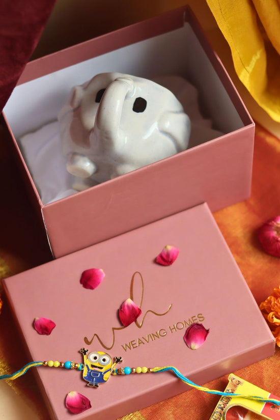 The Cutest Ele Mug rakhi Gift Box handmade in India