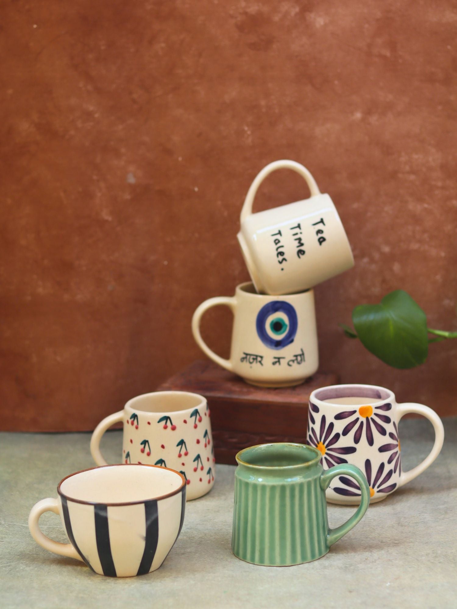 Set of 6 Morning Bliss Mugs (for the price of 5)