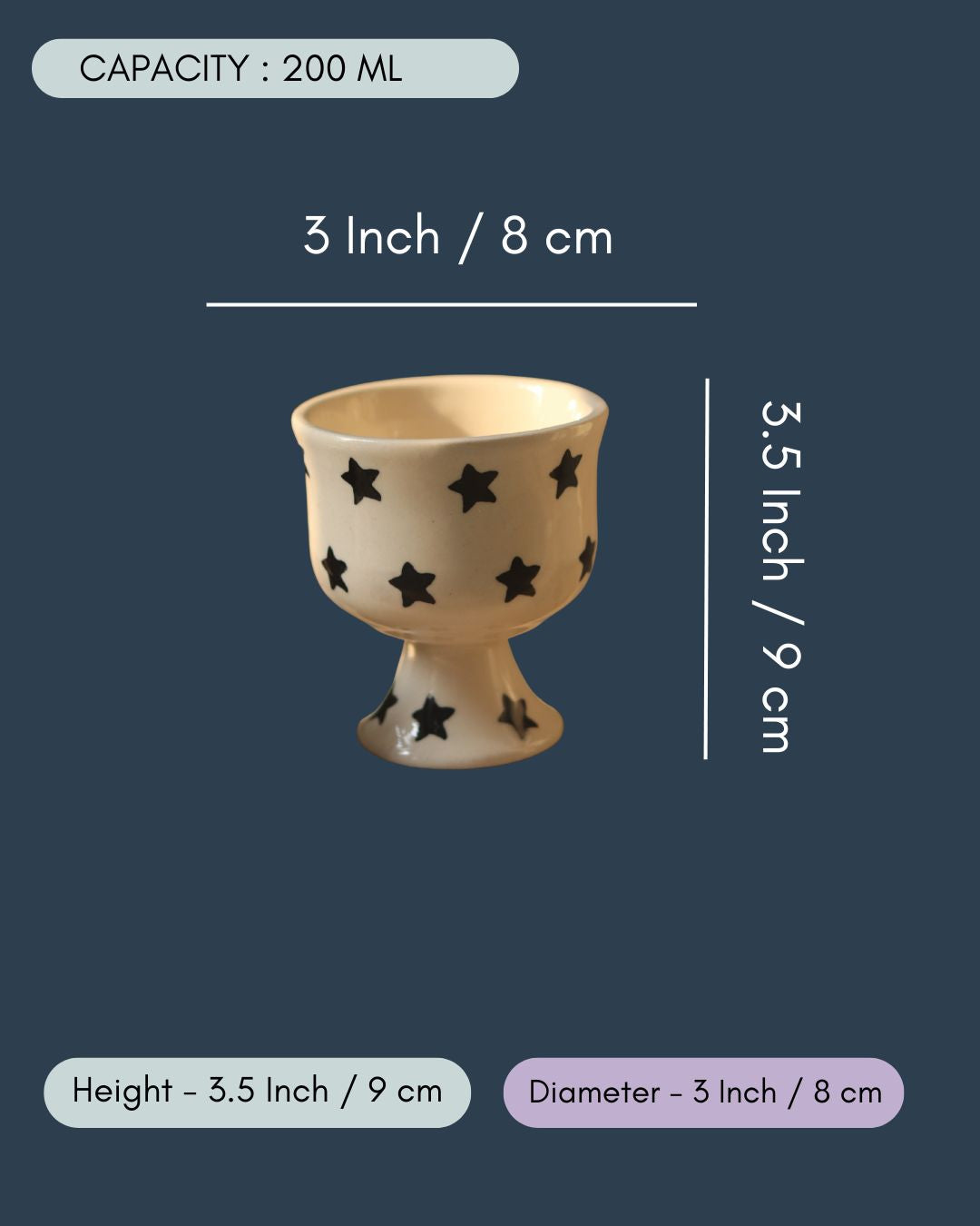 Black Star Ice Cream Goblet
