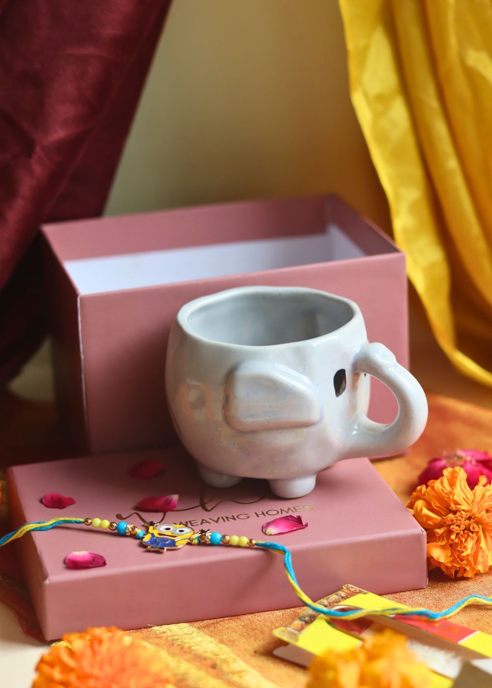 The Cutest Ele Mug rakhi Gift Box with premium quality material