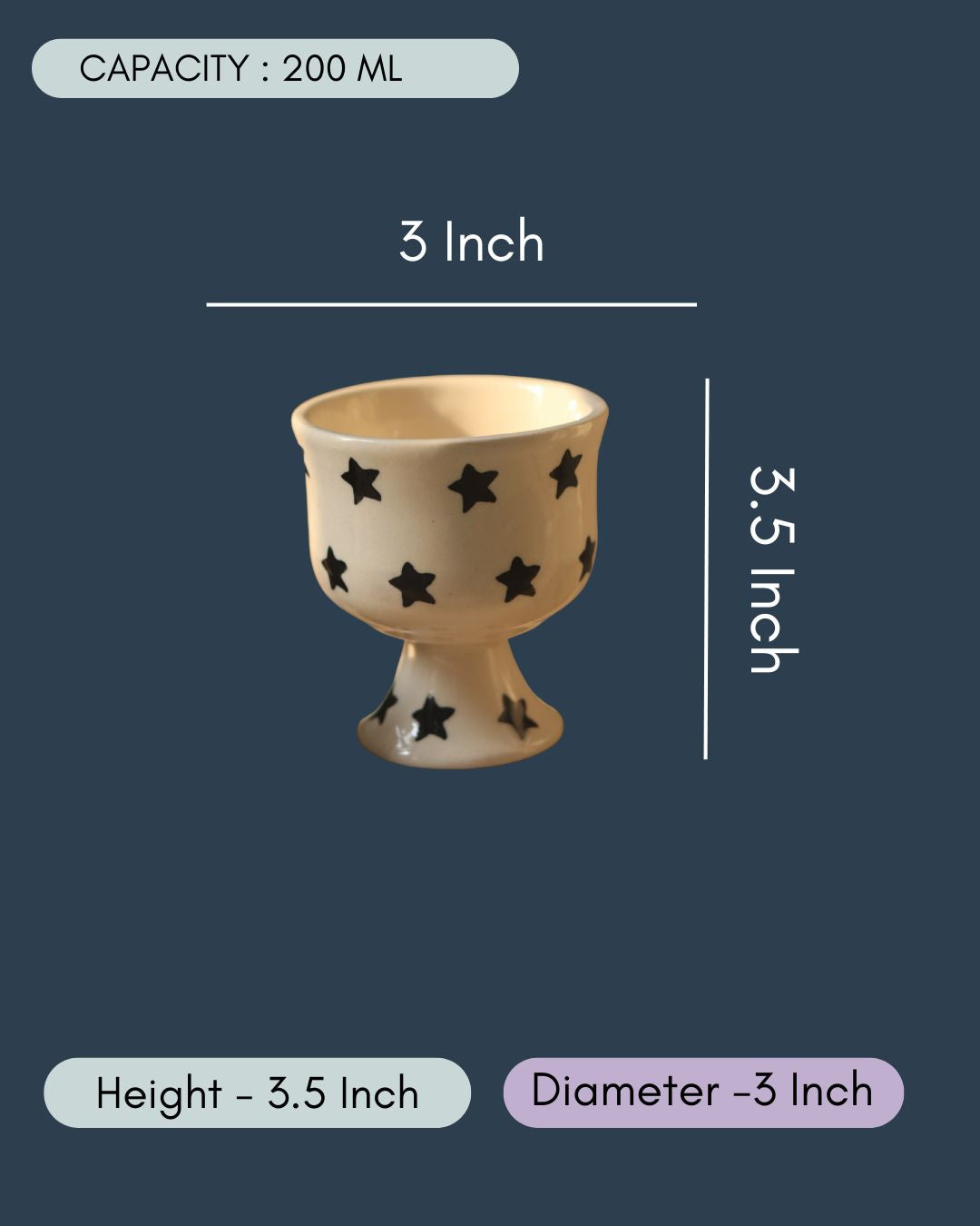 Black Star Ice Cream Goblet