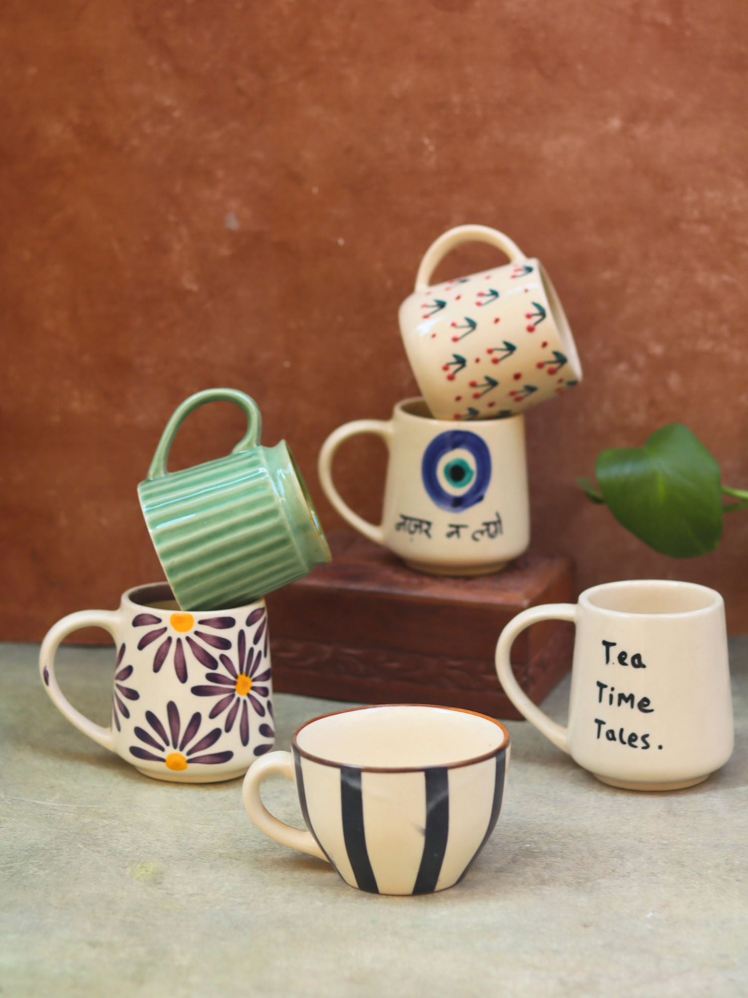 Set of 6 Morning Bliss Mugs (for the price of 5)