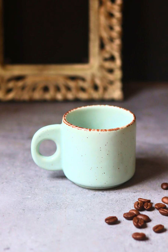 handmade Mint Green Tea Cup
