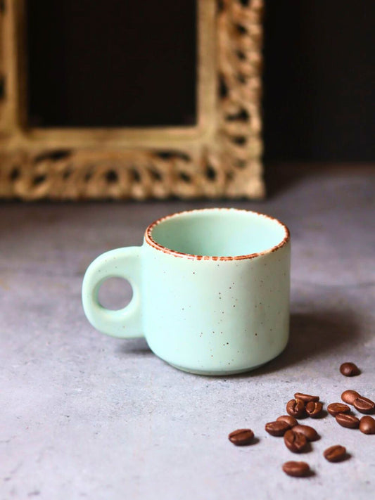 handmade Mint Green Tea Cup