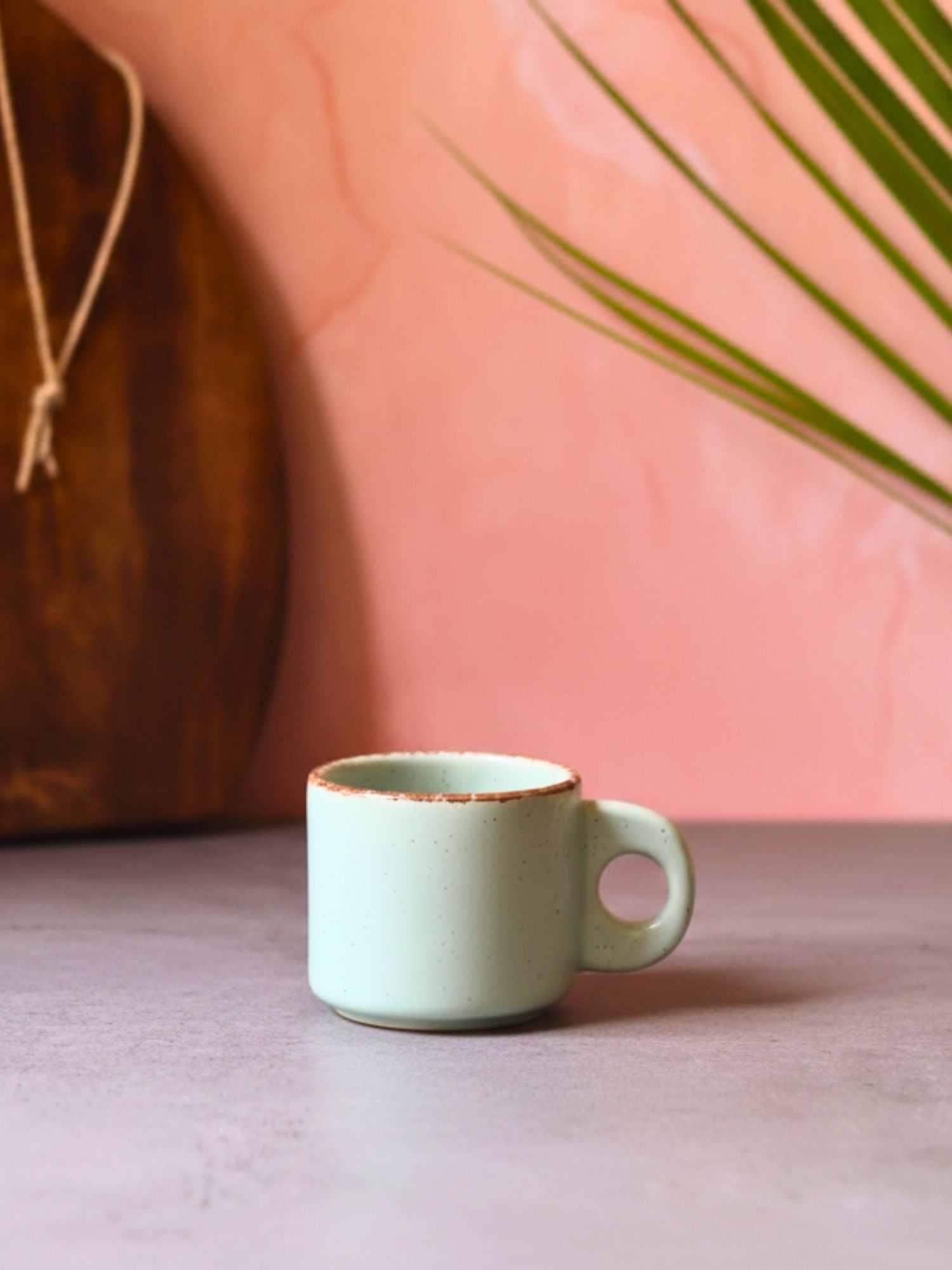 Mint Green Tea Cup made by ceramic