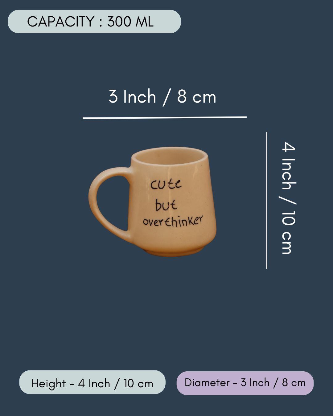 Cute but overthinker Mug