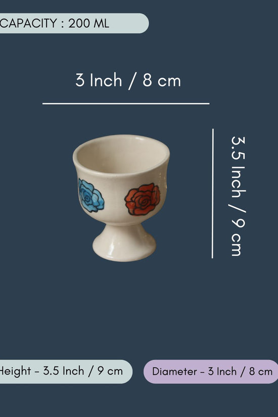 Roses Ice Cream Goblet