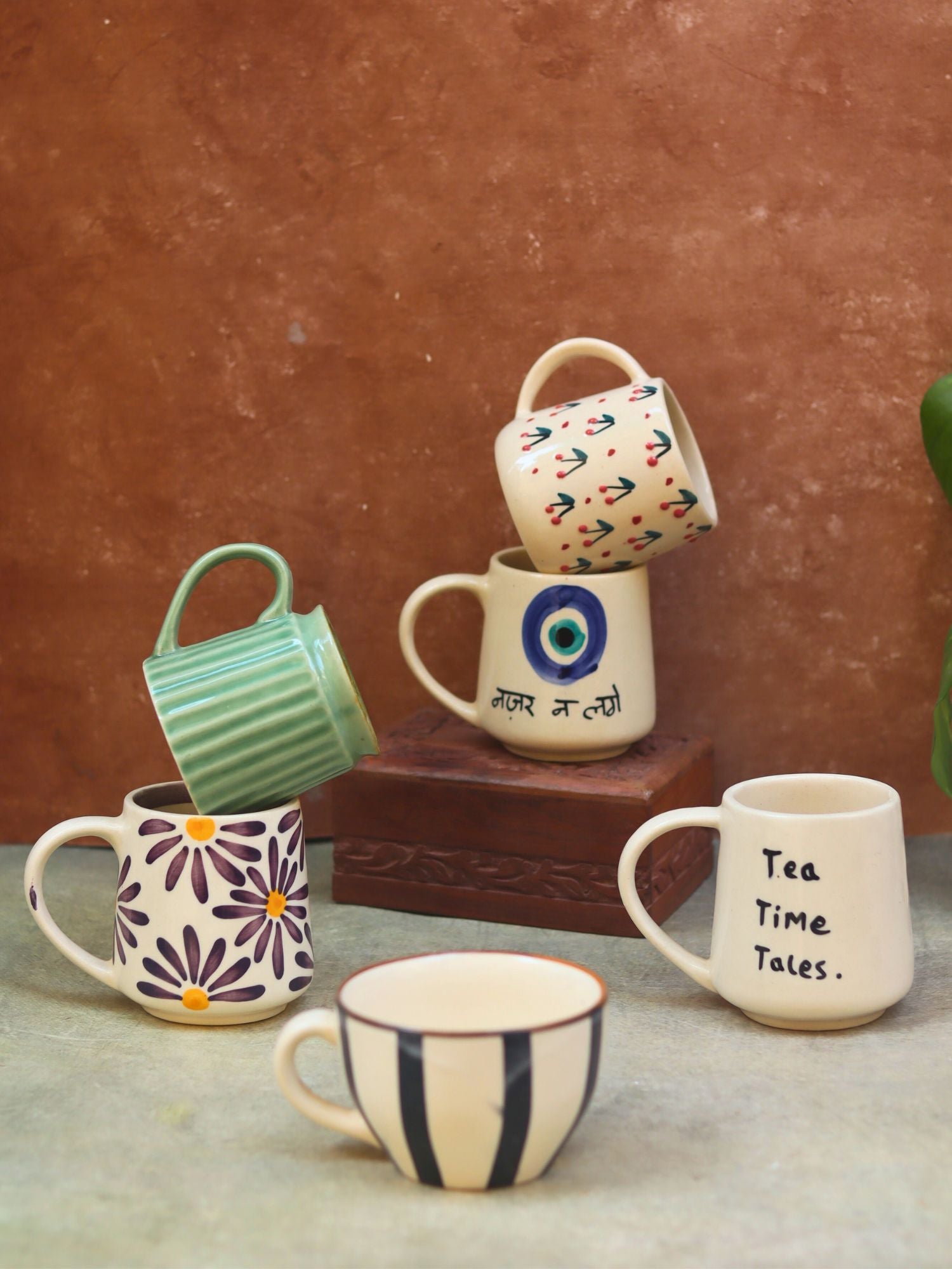 Set of 6 Morning Bliss Mugs (for the price of 5)