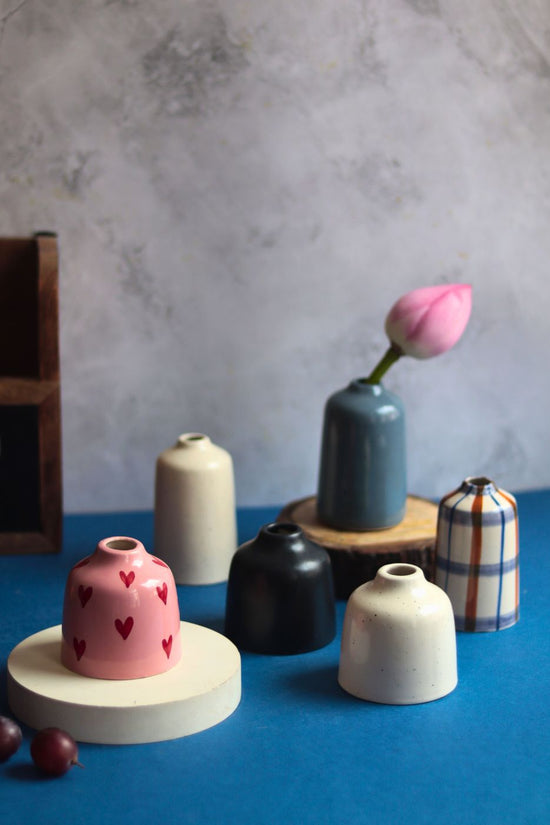 Set of 6 Bud Vases (for the price of 5) handmade in india
