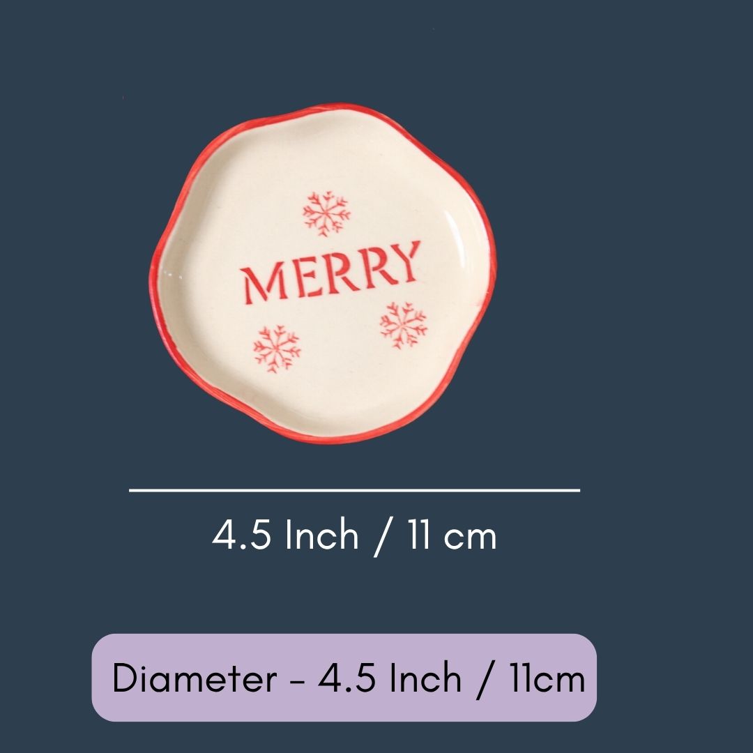 Merry Handmade Dessert Plate