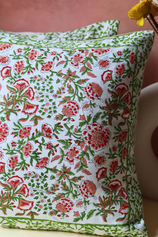 Flower cushion covers 