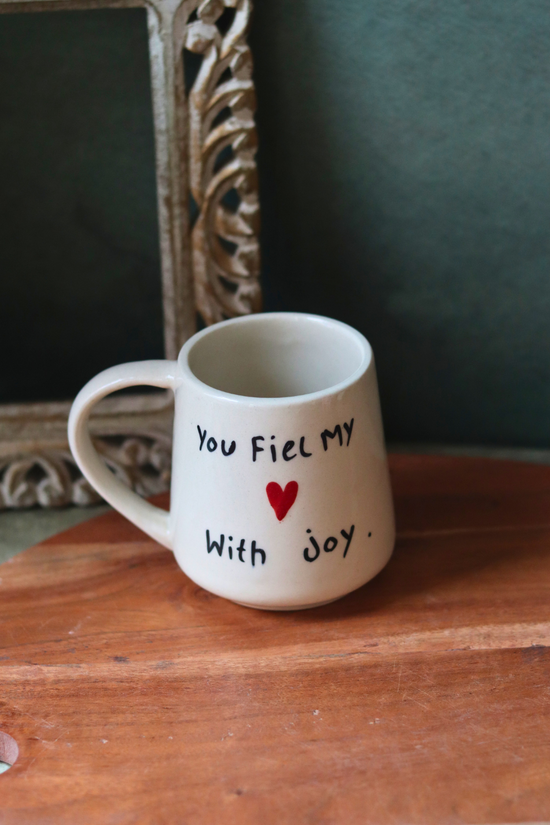 Handmade ceramic coffee mug