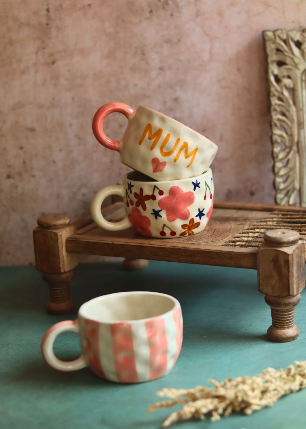 Set of 3 - Brewtiful Days mugs with premium quality material