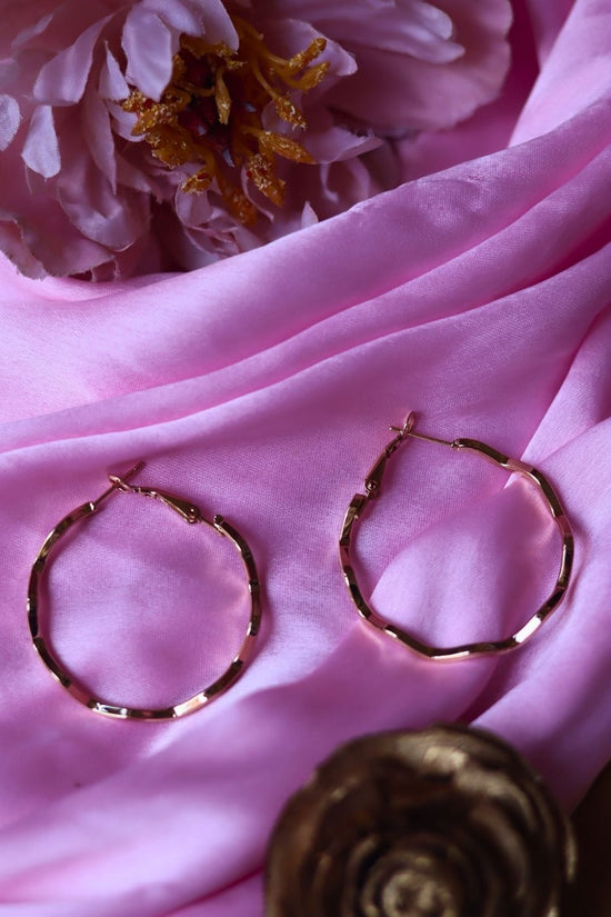 Waterproof Twisted hoops - small