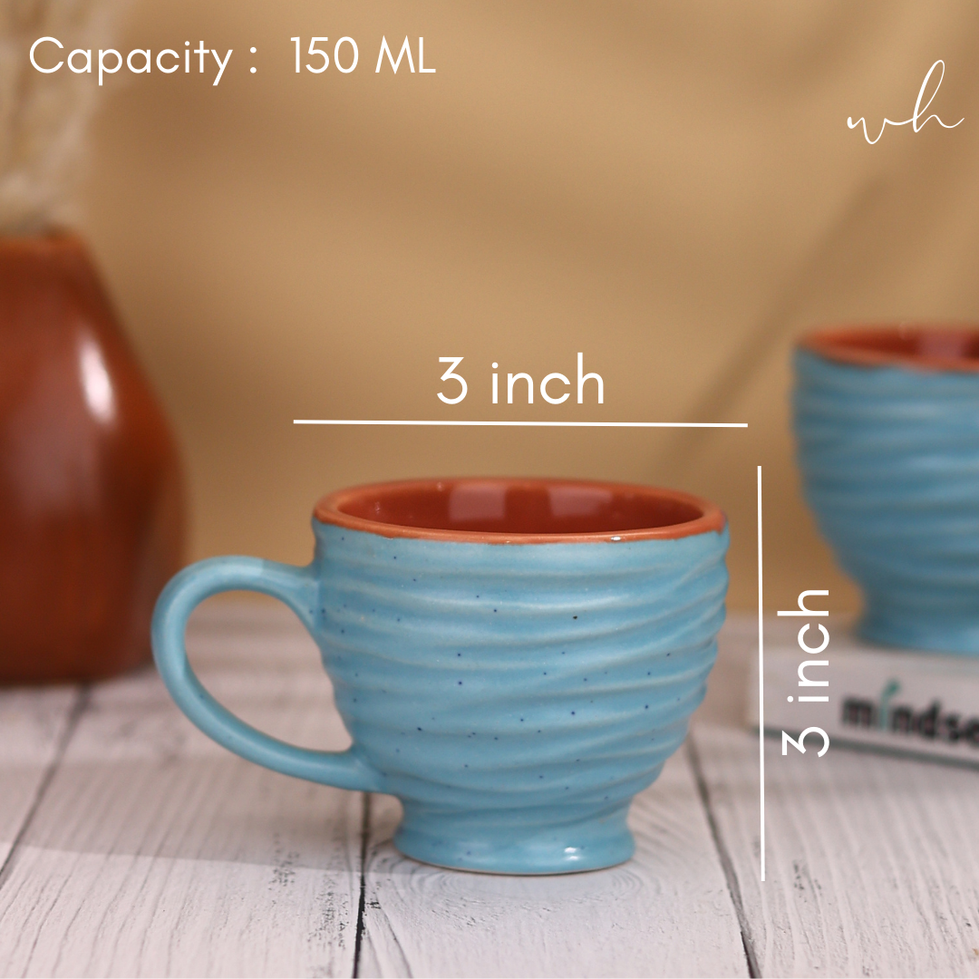 Tea cup height & breadth