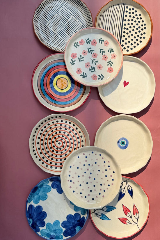 Set of 10 Artful Plates (for the price of 7)
