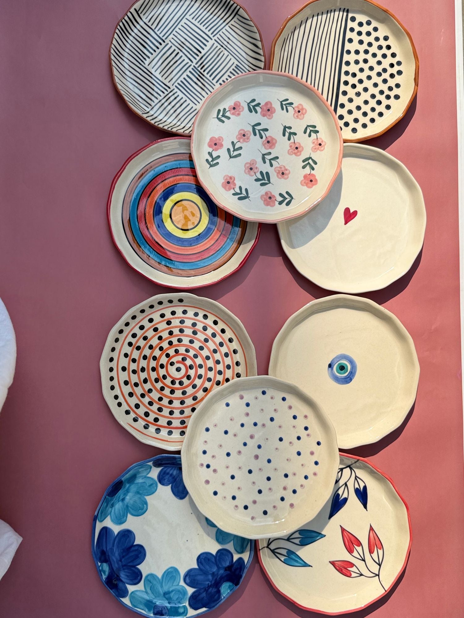 Set of 10 Artful Plates (for the price of 7)