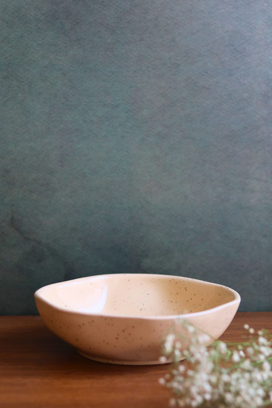 Handmade basic  creamy bowl handmade in india