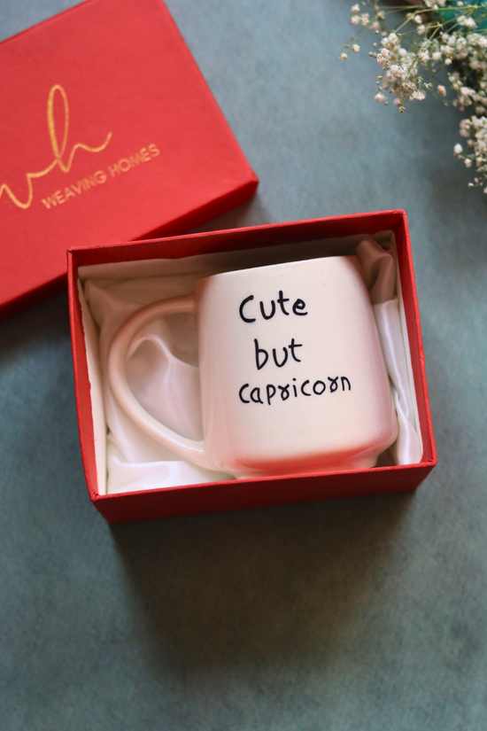 cute but capricorn mug hadmade in india