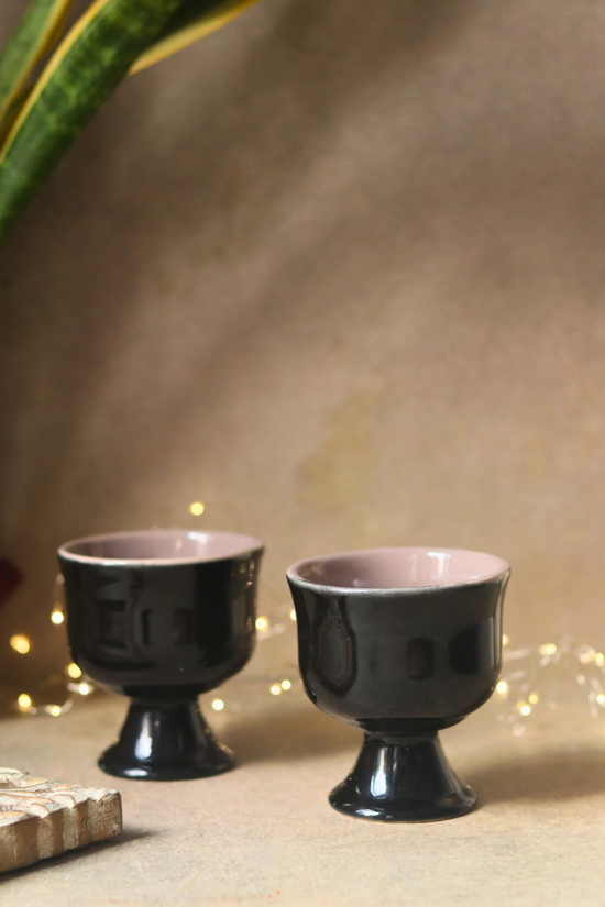 ceramic ice cream goblet