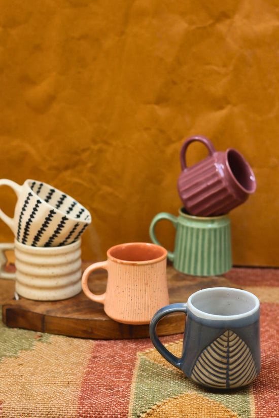 Set of 6 Sip Story Mug combo (for the price of 5) made by ceramic