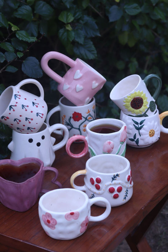 Set of 10 Coffee & Chill Mugs Combo (for the price of 7) made by ceramic