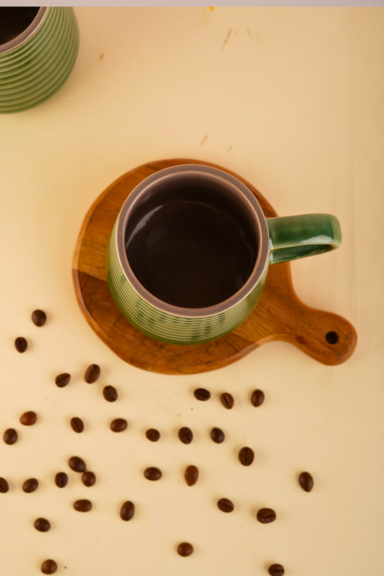 Ceramic coffee mug with tea 