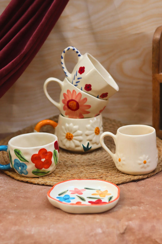 Set of 6 Elegant Mugs Combo (for the price of 5) made by ceramic
