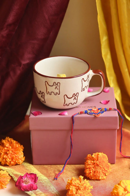 Handmade The OG Cat Mug rakhi Gift Box